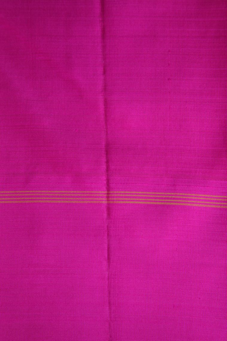 Pear Green Kanchipuram Silk Sarees with Without Zari Zari Checks view 3
