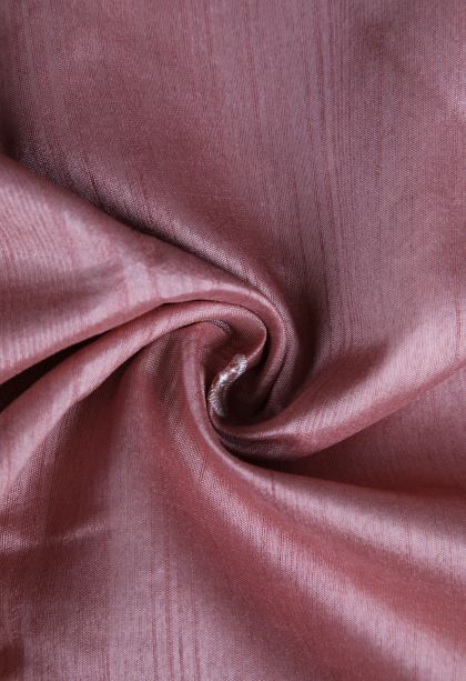Crepe Pink Semi Tussar Silk with Without Zari Zari Buttis (small Dots Or Motifs)
