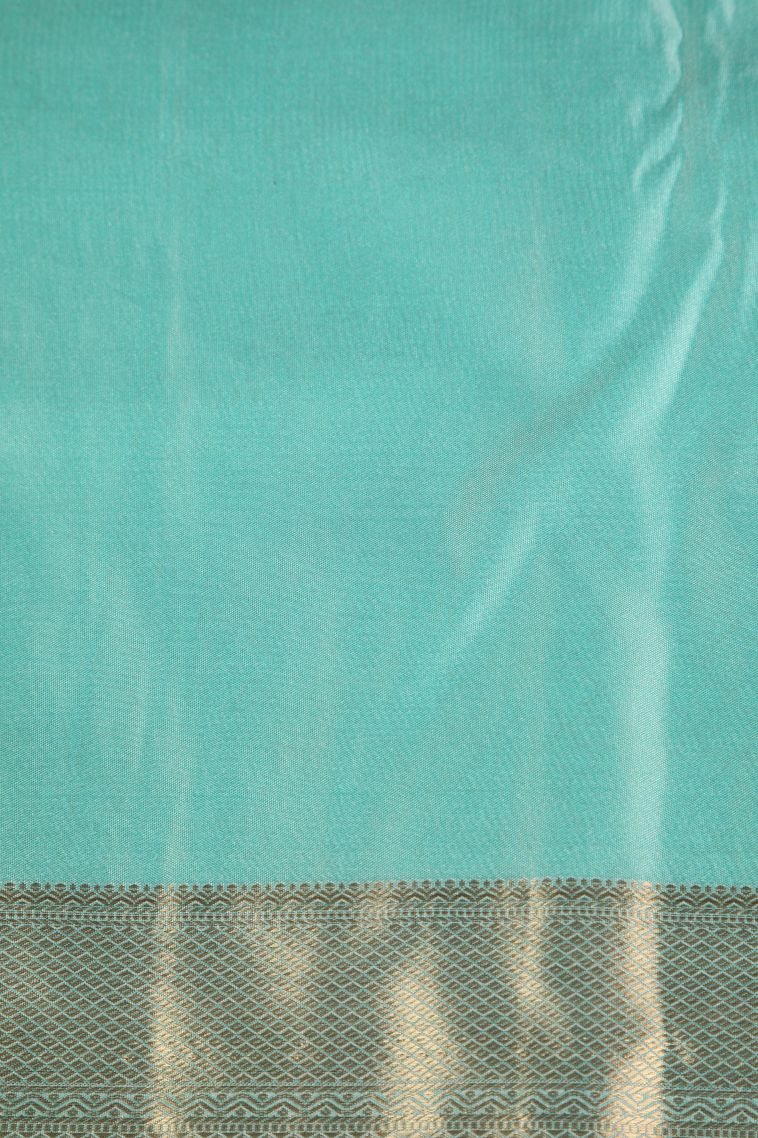 Caramel Brown Apoorva Silk Sarees with Gold Zari Floral Patterns view 3