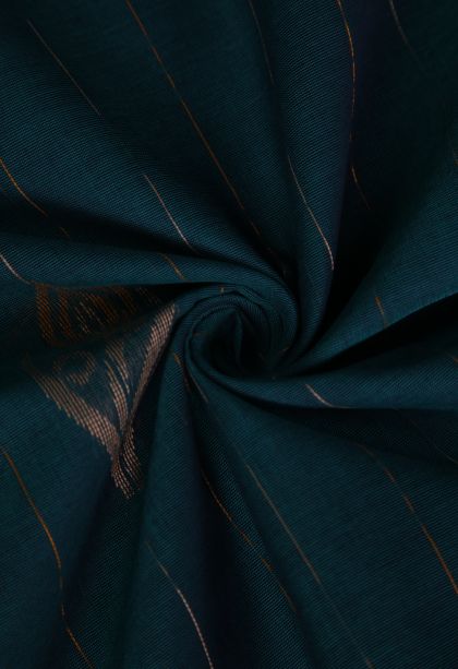 Seaweed Green Pure Handloom Kovai Cotton with Without Zari Zari Floral Patterns