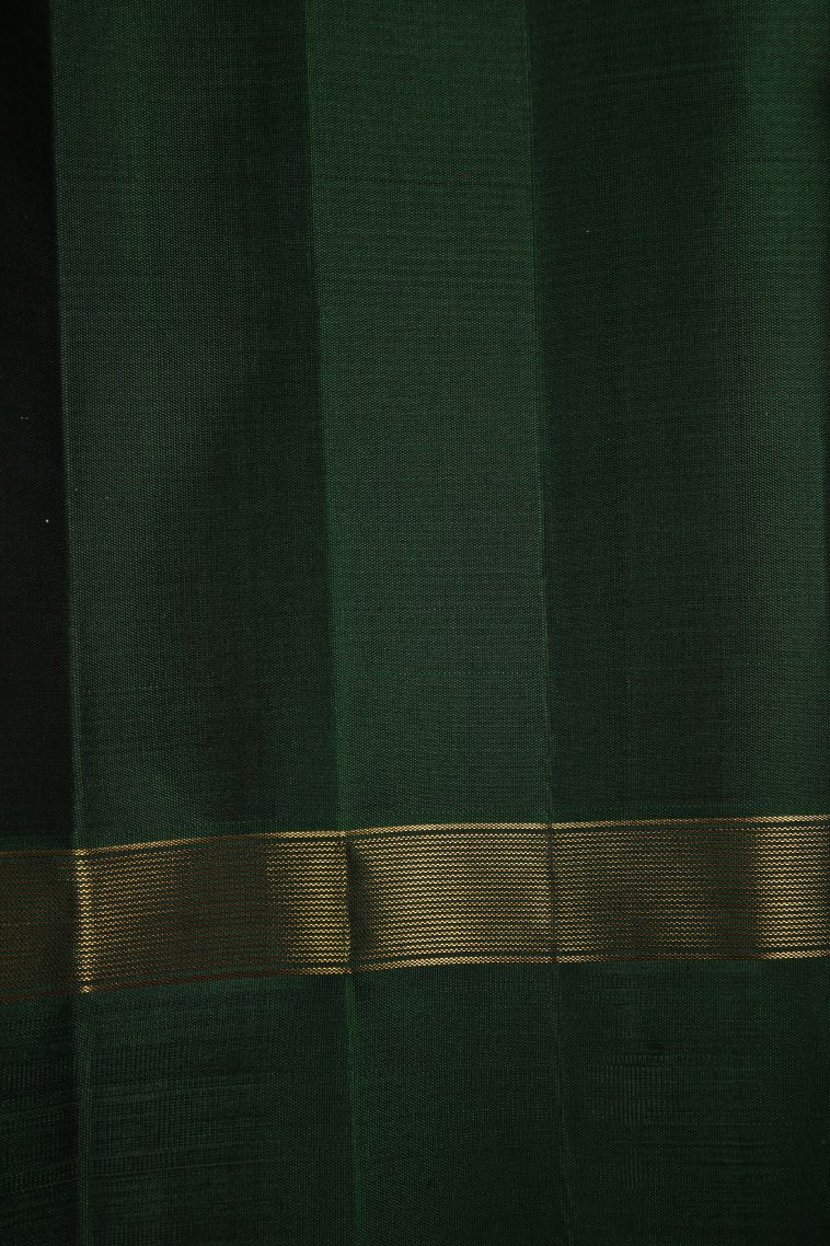 Ginger Orange Kanchipuram Silk Sarees with Gold Zari Buttis (small Dots Or Motifs) view 3
