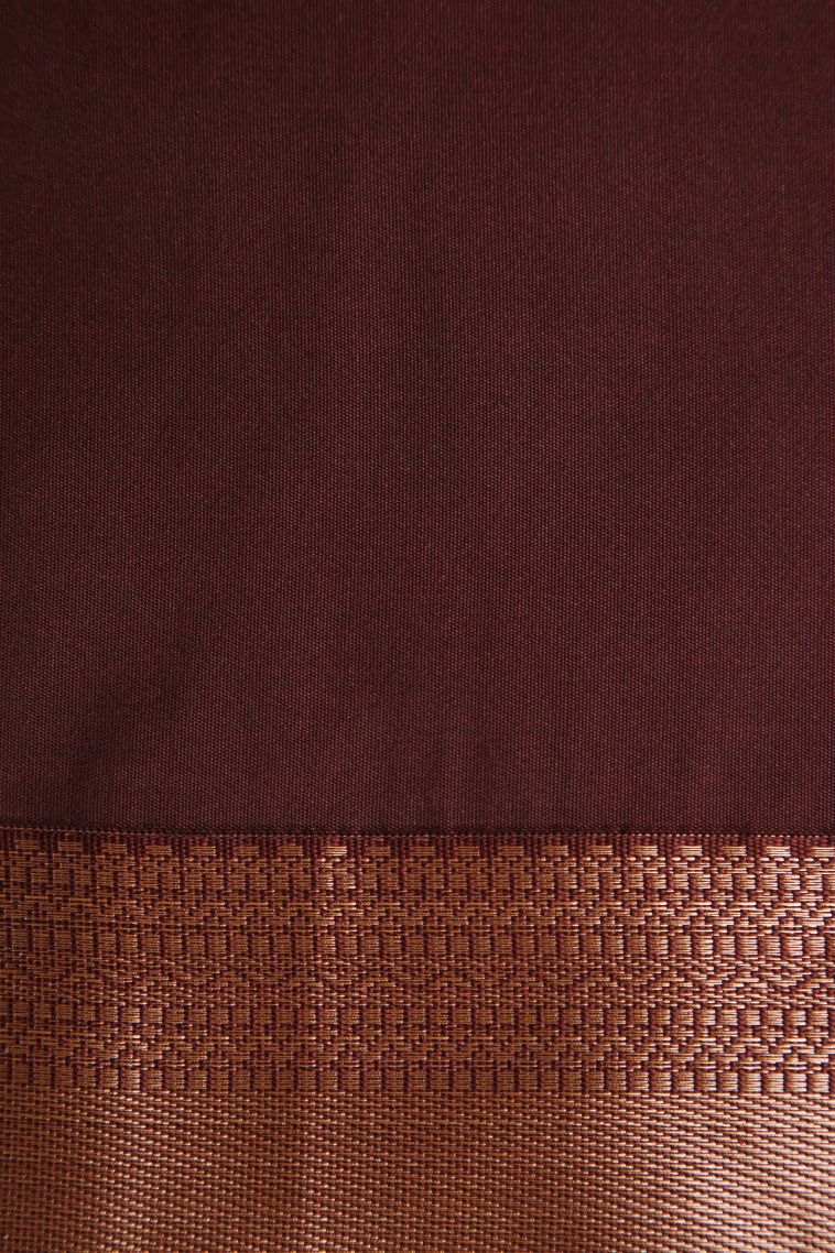 Crimson Red Apoorva Silk Sarees with Gold Zari Floral Puttas view 3