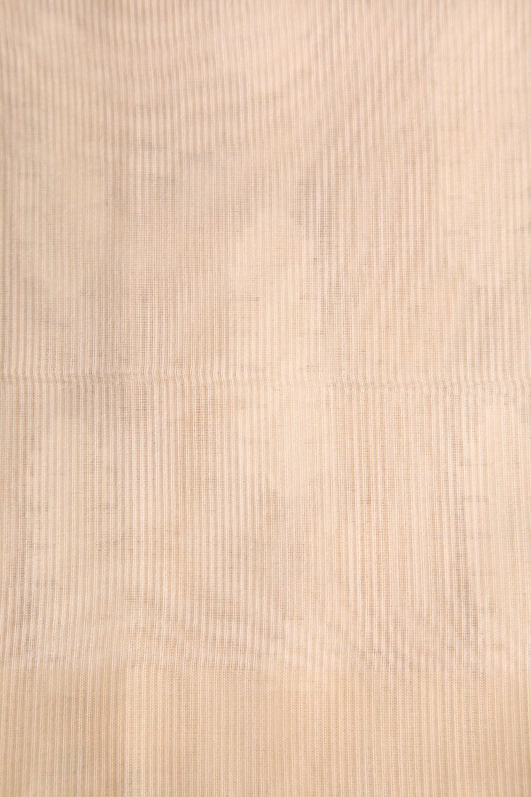 Cream White Organza Saree with Without Zari Zari Floral Patterns view 3