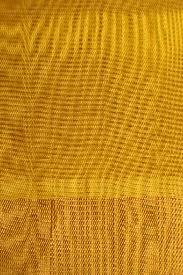 Arctic Blue Silk Cotton with Gold Zari Buttis (small Dots Or Motifs) view 3