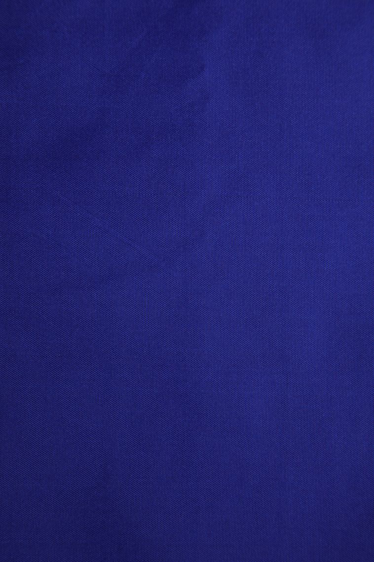 Cobalt Blue Soft Silk Saree with Gold Zari Checks view 3