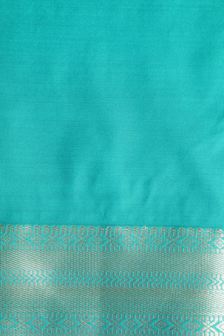 Berry Red Apoorva Silk Sarees with Copper Zari Floral Puttas view 3