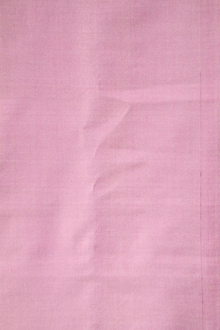 Crepe Pink Soft Silk Saree with Gold Zari Checks view 3