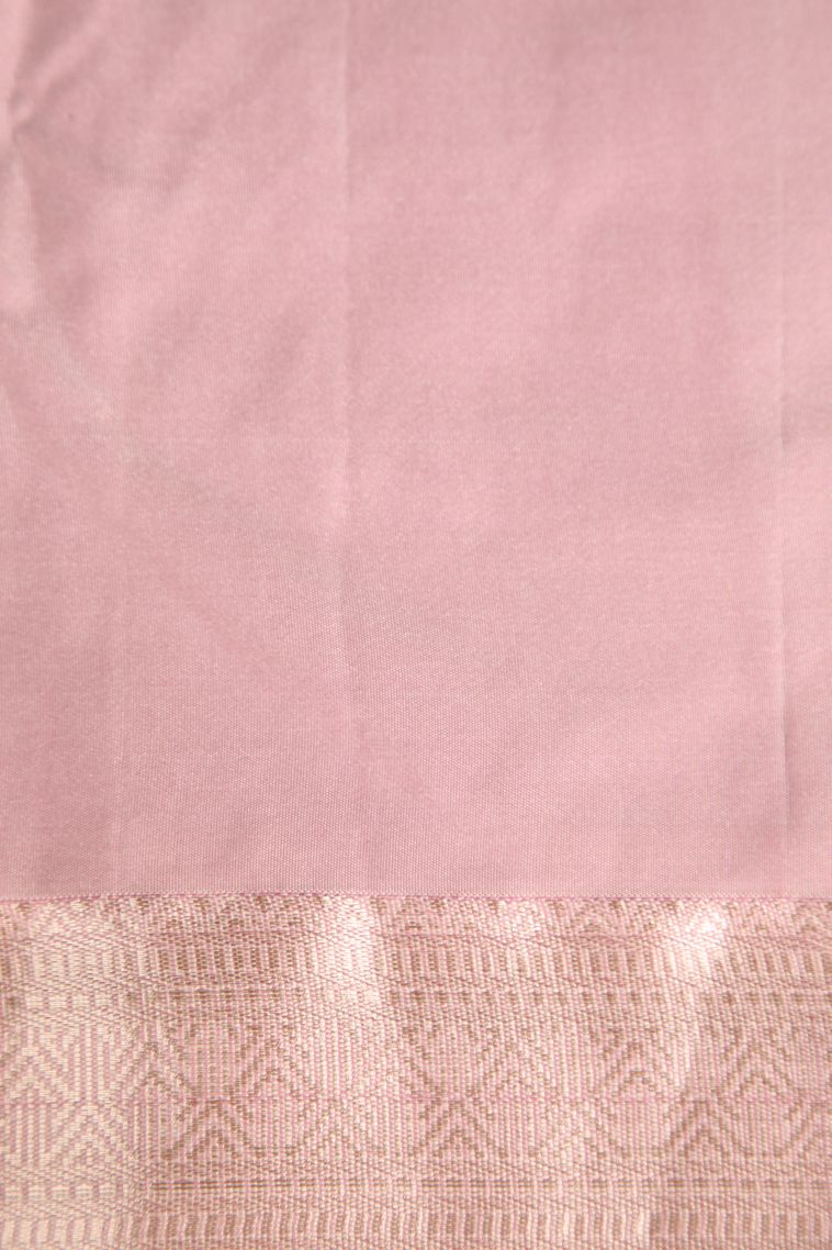 Gold Apoorva Silk Sarees with Copper Zari Floral Puttas view 3