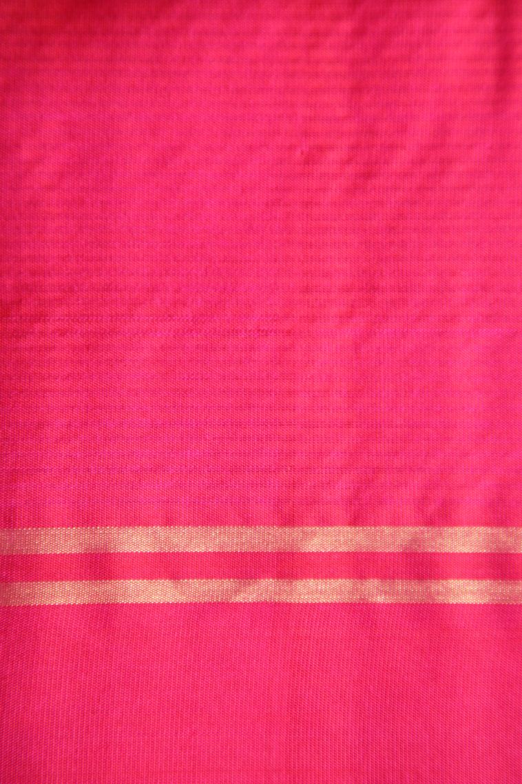 Bottle Green Soft Silk Saree with Gold Zari Raindrops Model view 3