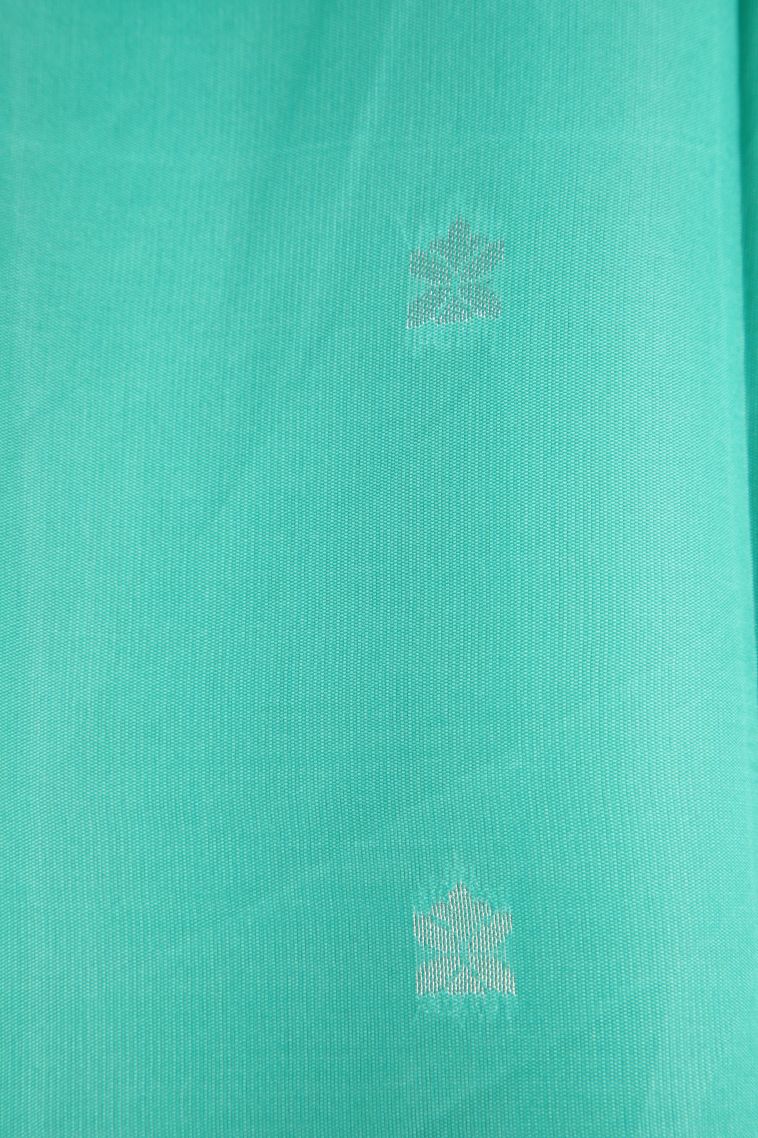 Lemon Yellow Visiri Madippu Silk Sarees with Silver Zari Floral Patterns view 3