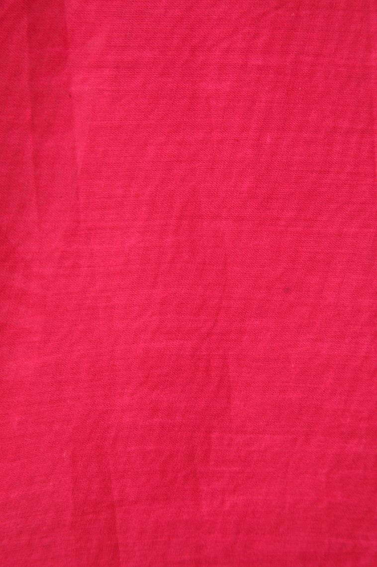 Strawberry Pink Cotton Sarees with Without Zari Zari Floral Patterns view 3
