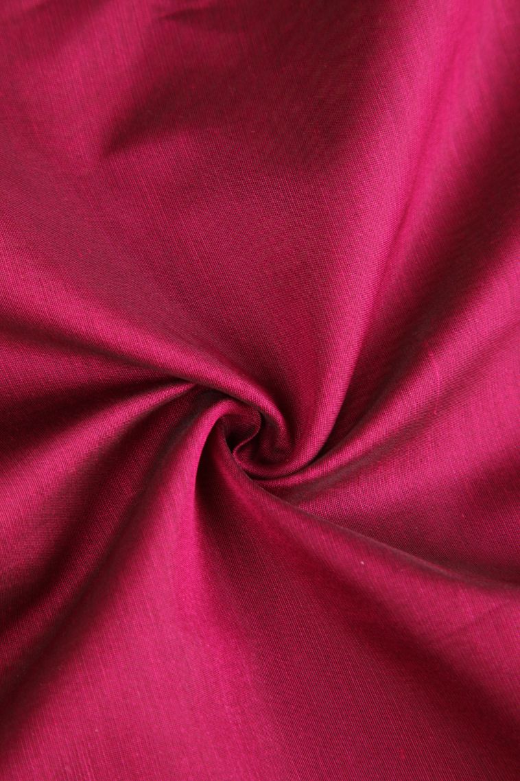 Magenta Purple Silk Cotton with Gold Zari Geometric Shapes view 4