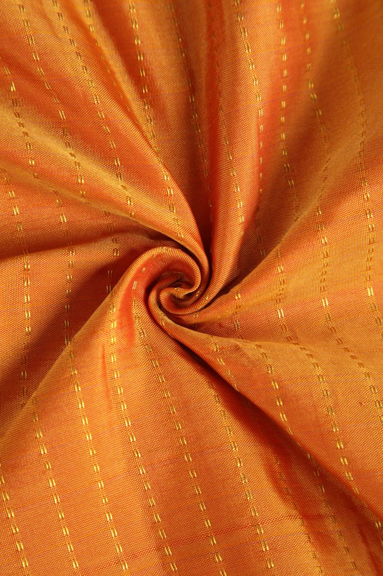 Bosenberry Purple Soft Silk Saree with Gold Zari Checks view 4