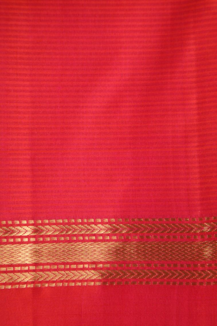 Cerulean Blue Soft Silk Saree with Gold Zari Annam Rudhratcham view 3