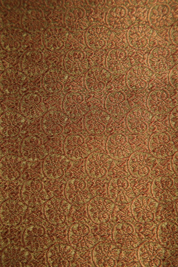 Basil Green Jute Sarees with Antic Zari Floral Patterns view 3