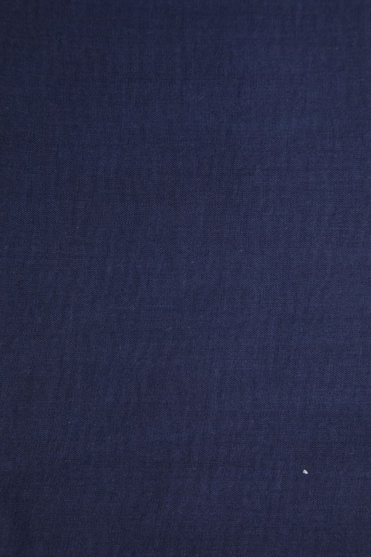 Indigo Blue Cotton Sarees with Without Zari Zari Geometric Shapes view 3