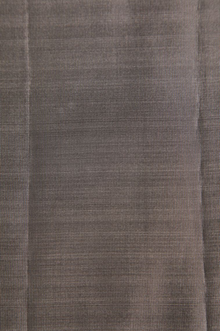 Bosenberry Purple Soft Silk Saree with Silver Zari Buttis (small Dots Or Motifs) view 3