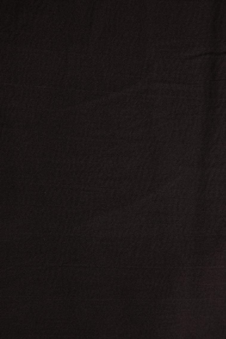 Asphalt Black Cotton Sarees with Without Zari Zari Floral Patterns view 3