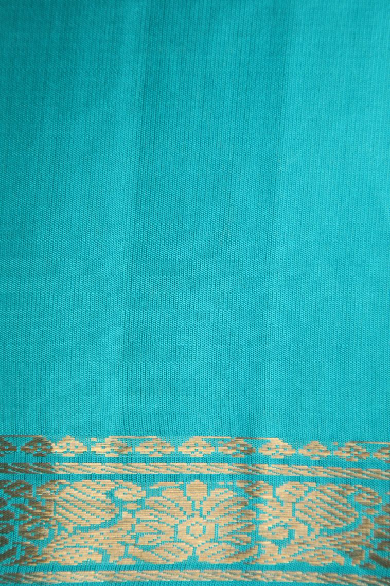 Amethyst Purple Soft Silk Saree with Gold Zari Rain Drops Mottif view 3