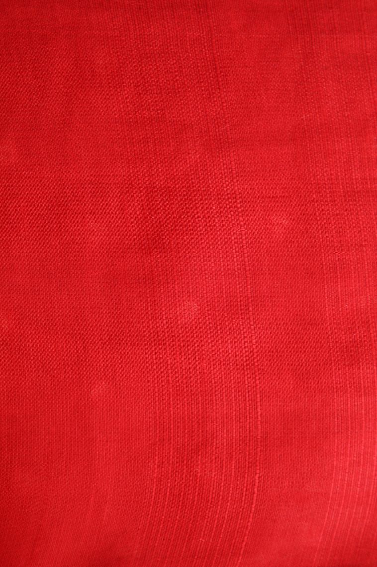 Candy Red Semi Tussar Silk with Without Zari Zari Buttis (small Dots Or Motifs) view 3