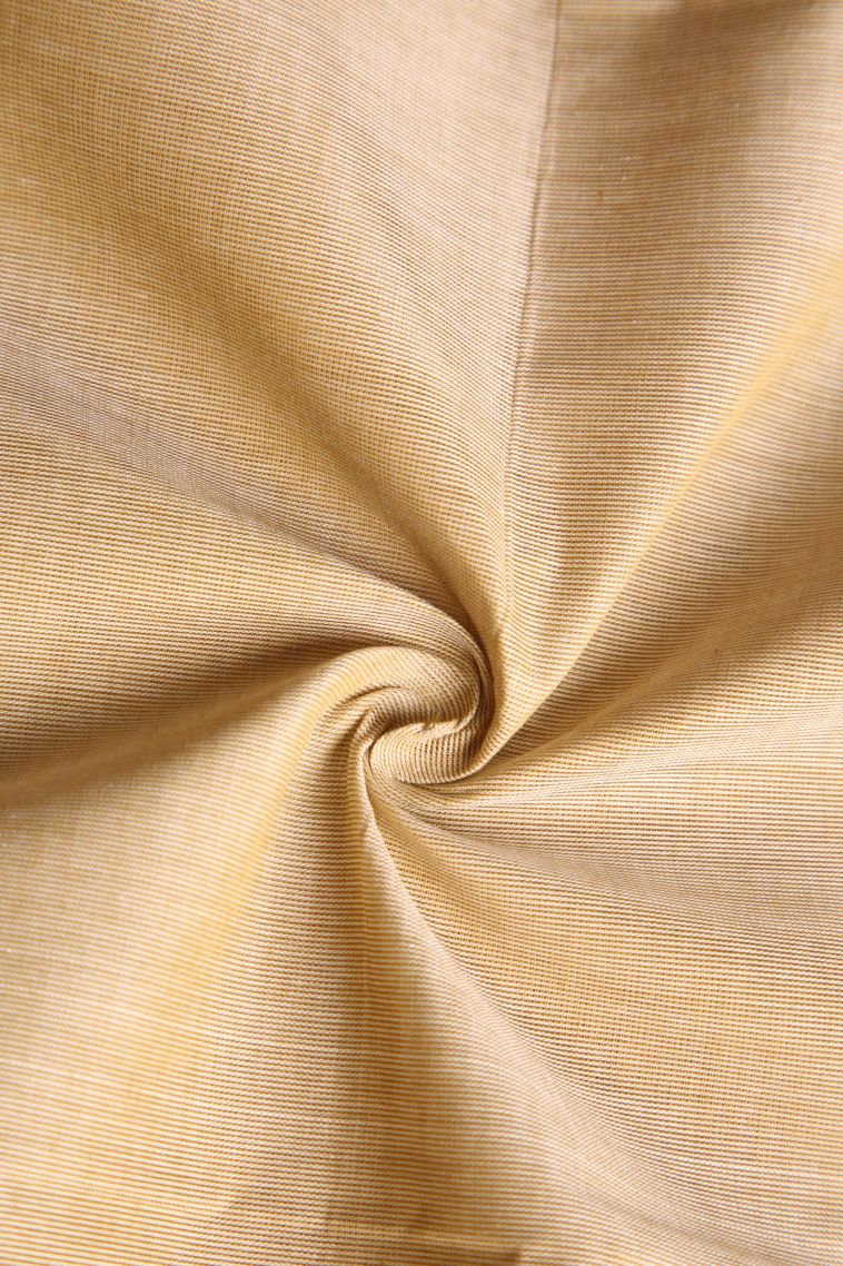 Cream White Chettinad Cotton Sarees with Without Zari Zari Plain view 4