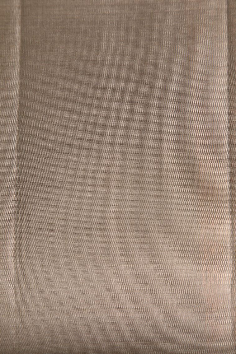 Crimson Red Soft Silk Saree with Copper Zari Buttis (small Dots Or Motifs) view 3