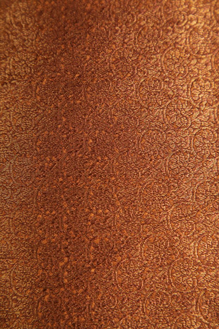 Caramel Brown Jute Sarees with Antic Zari Floral Patterns view 3