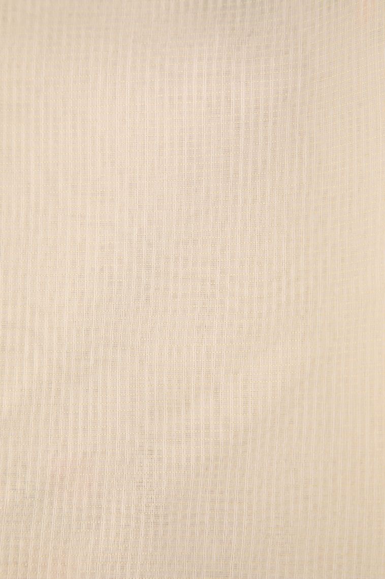 Alabaster White Manipuri Cotton Sarees with Gold Zari Embroidary view 3