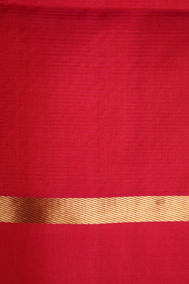 Indigo Blue Soft Silk Saree with Gold Zari Raindrops Model view 3