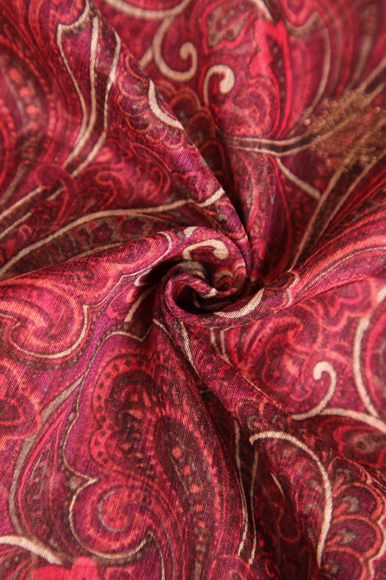 Bosenberry Purple Jute Sarees with Antic Zari Floral Patterns view 4