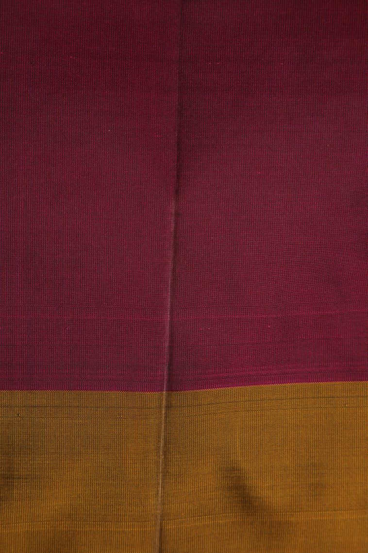 Magenta Purple Soft Silk Saree with Silver Zari Annam Rudhratcham view 3