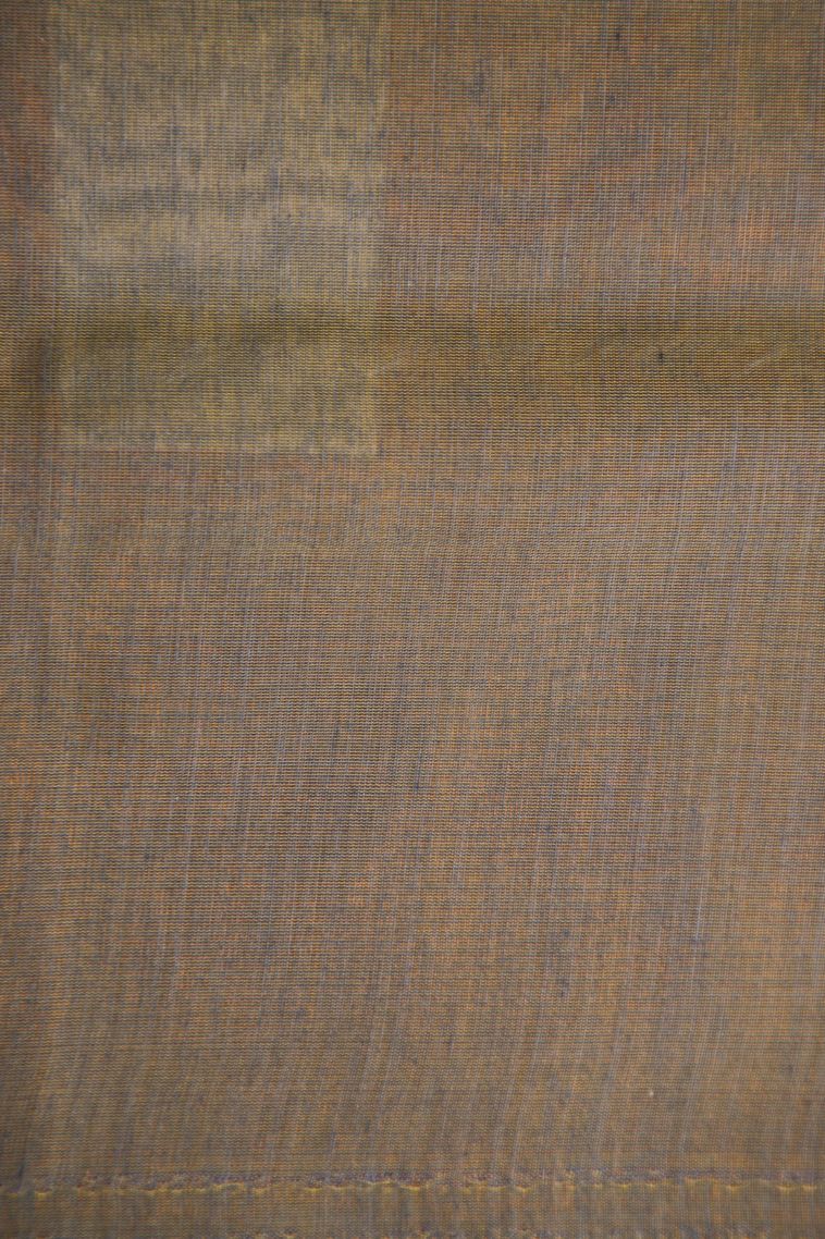 Coral Pink Silk Cotton with Gold Zari Floral Puttas view 3