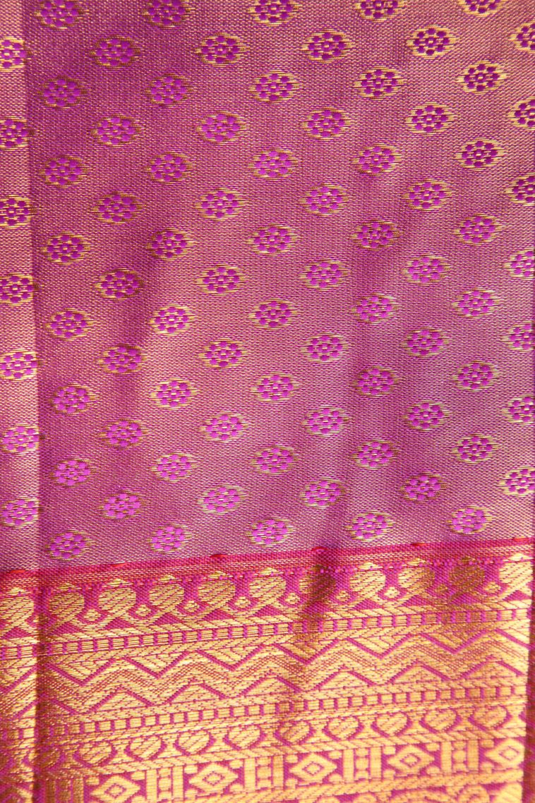 Pine Green Apoorva Silk Sarees with Gold Zari Peacock And Rudhractam view 3