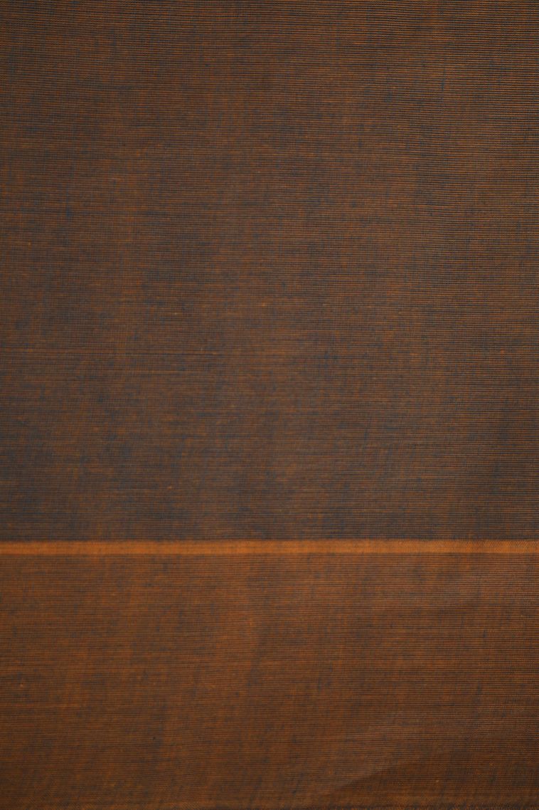 Caramel Brown Kovai Cotton Sarees with Without Zari Zari Geometric Shapes view 3