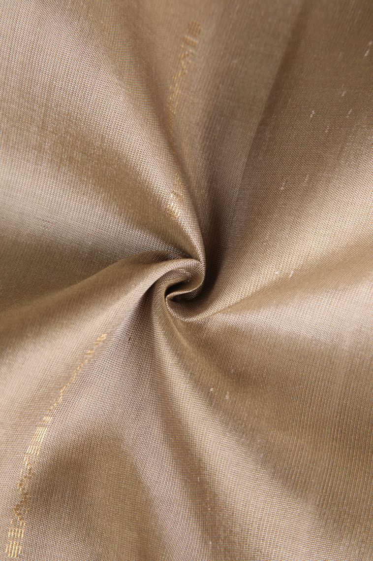 Lace White Soft Silk Saree with Gold Zari Raindrops Model view 4