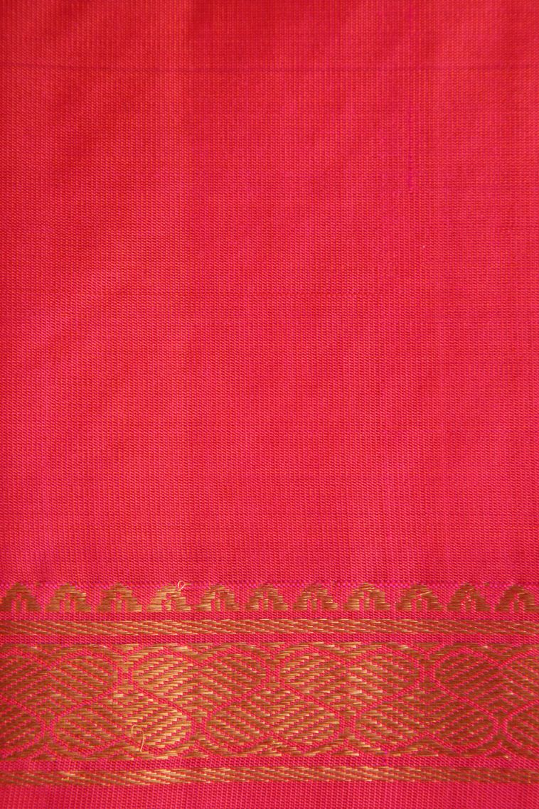 Lace White Soft Silk Saree with Gold Zari Raindrops Model view 3