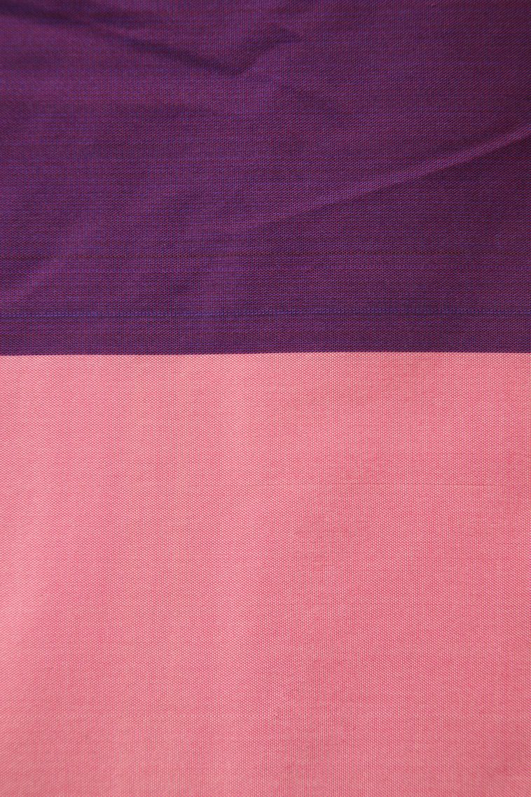 Rose Pink Soft Silk Saree with Gold Zari Vaira Oosi view 3