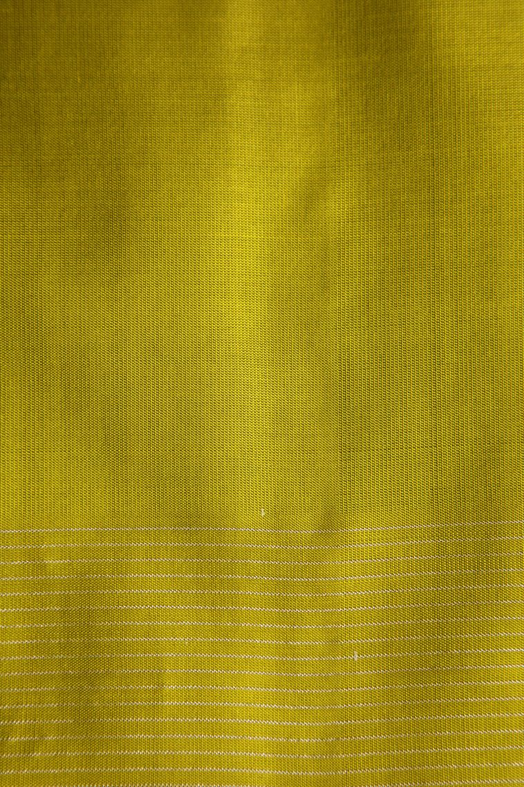 Bottle Green Soft Silk Saree with Gold Zari Animal  Mottif view 3