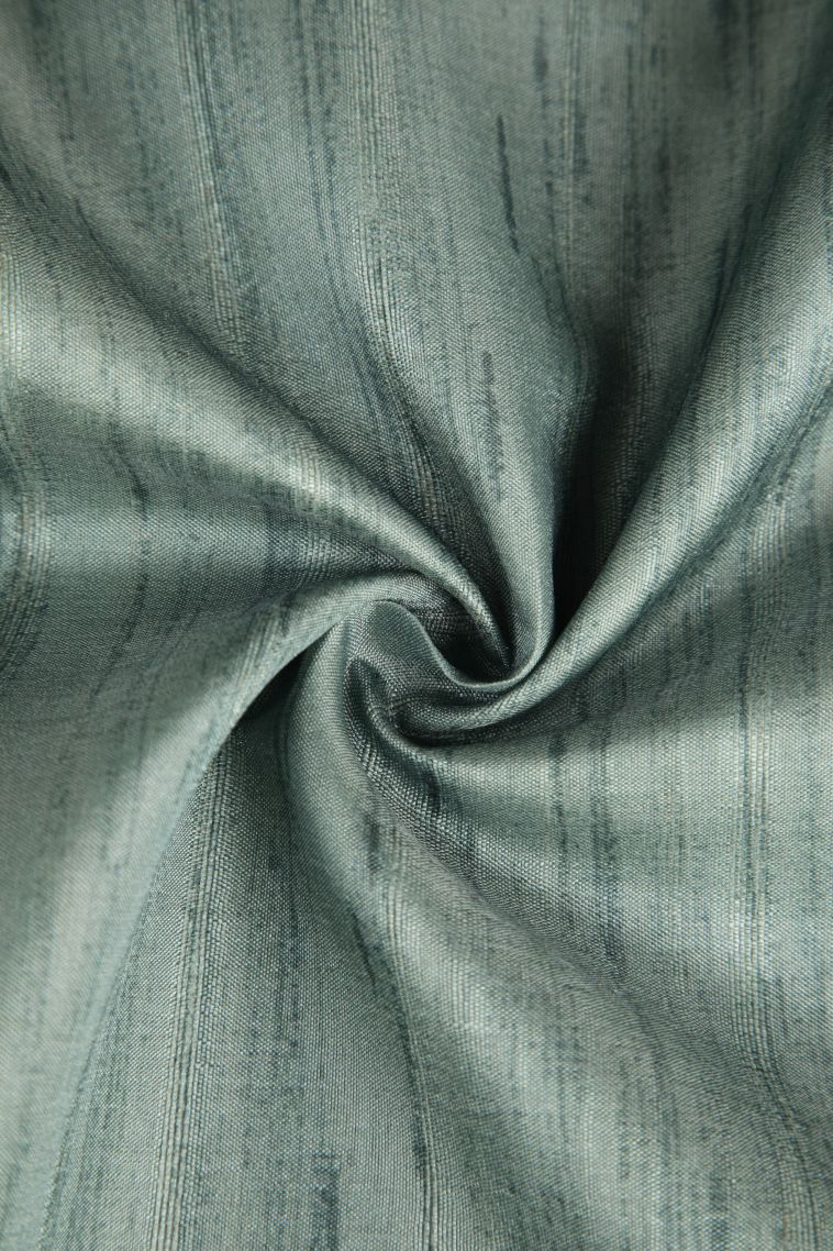 Sage Green Semi Tussar Silk with Without Zari Zari Plain view 4