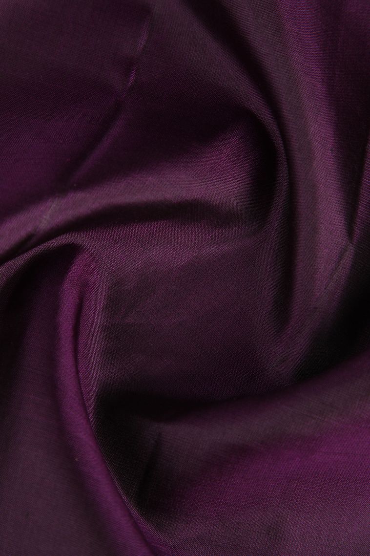 Sangria Purple Soft Silk Saree with Gold Zari Thilagam Puttas view 4