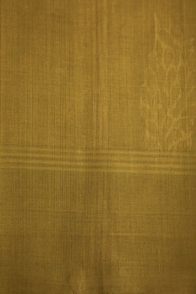 Olive Green Kanchi Cotton Sarees with Without Zari Zari Pochamballi Pattern view 3