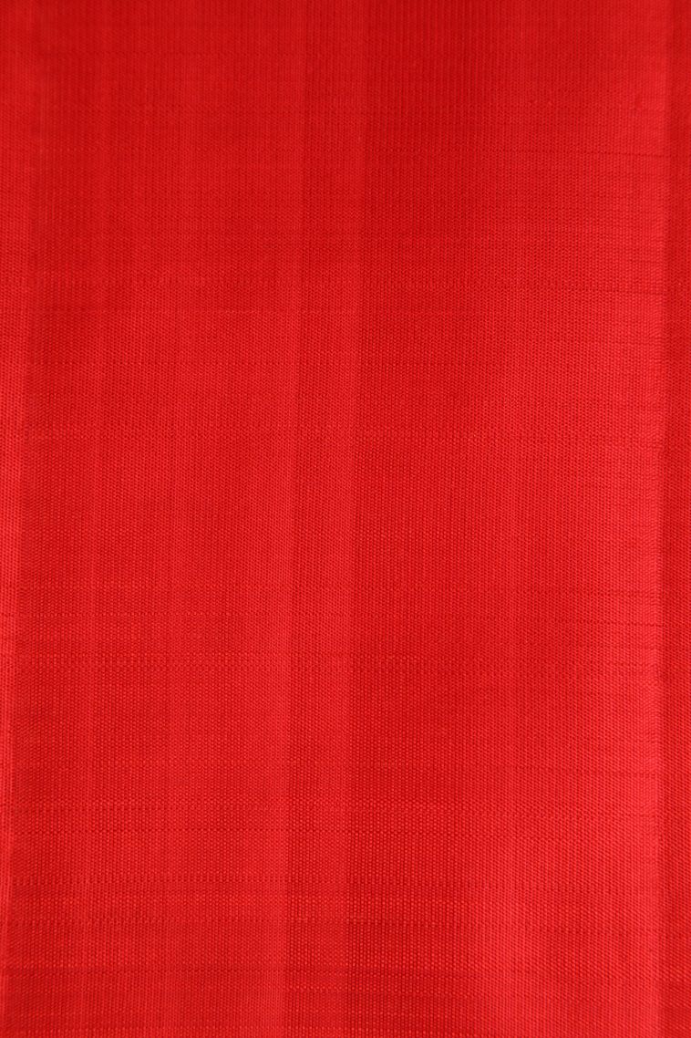 Candy Red Kanchipuram Silk Sarees with Gold Zari Puttas view 3