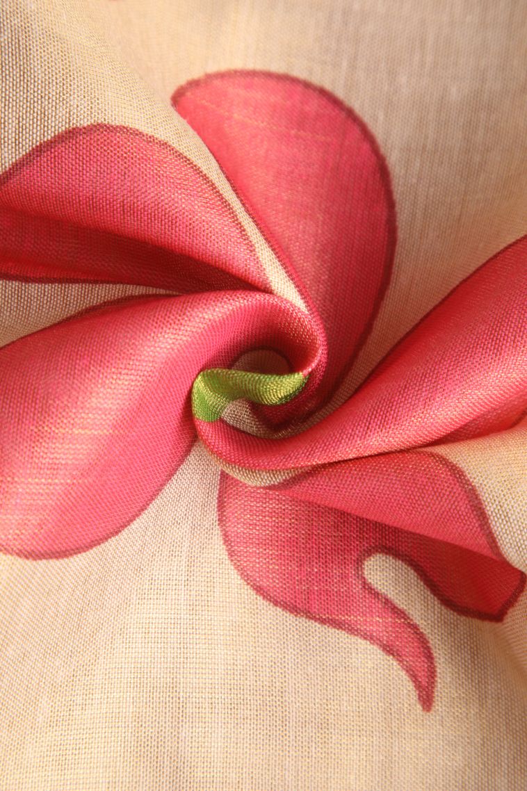 Vanilla Custard Yellow Tissue Silk Sarees with Gold Zari Floral Puttas view 4