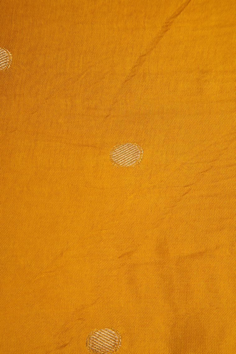 Crimson Red Fancy Saree with Gold Zari Temple Pattern view 3