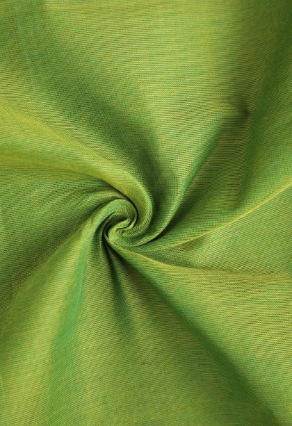 Pear Green Kanchi Cotton Sarees with Without Zari Zari Mango Puttas