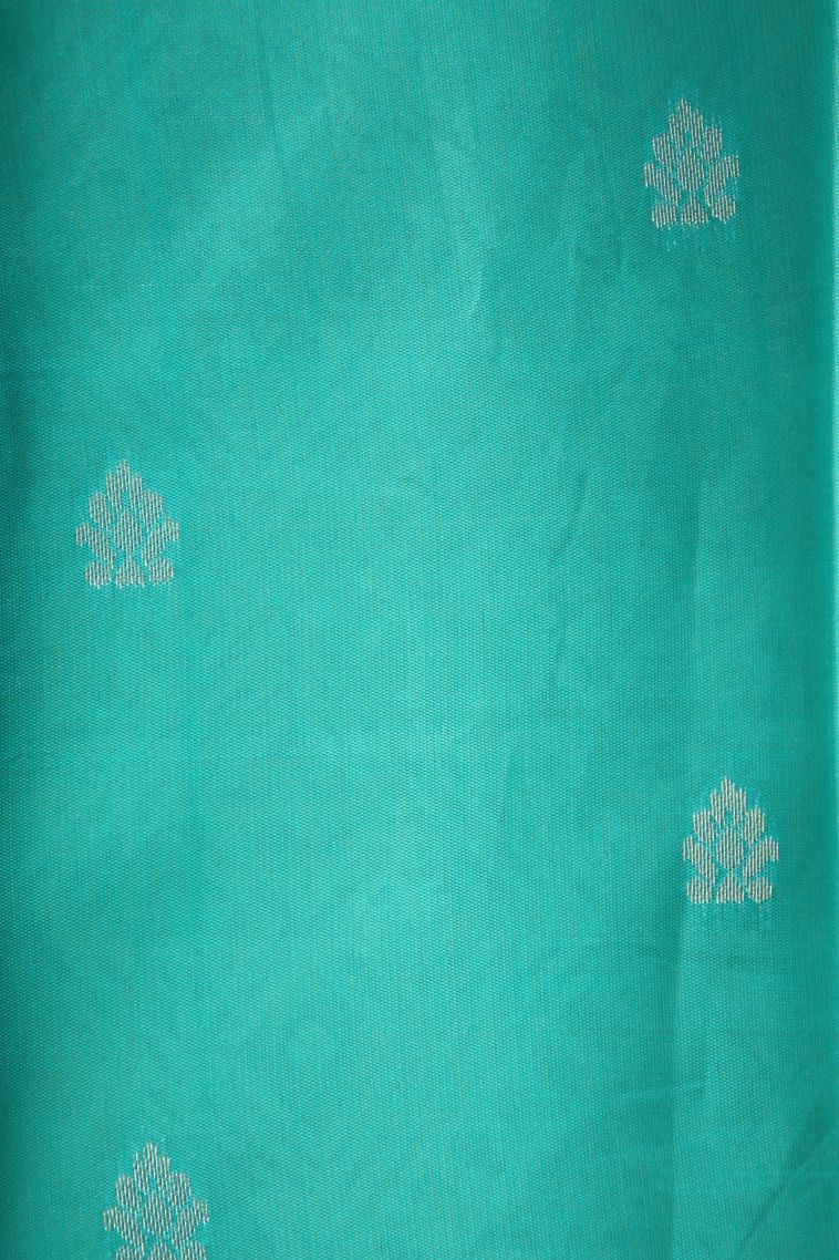 Lemon Yellow Visiri Madippu Silk Sarees with Silver Zari Floral Patterns view 3