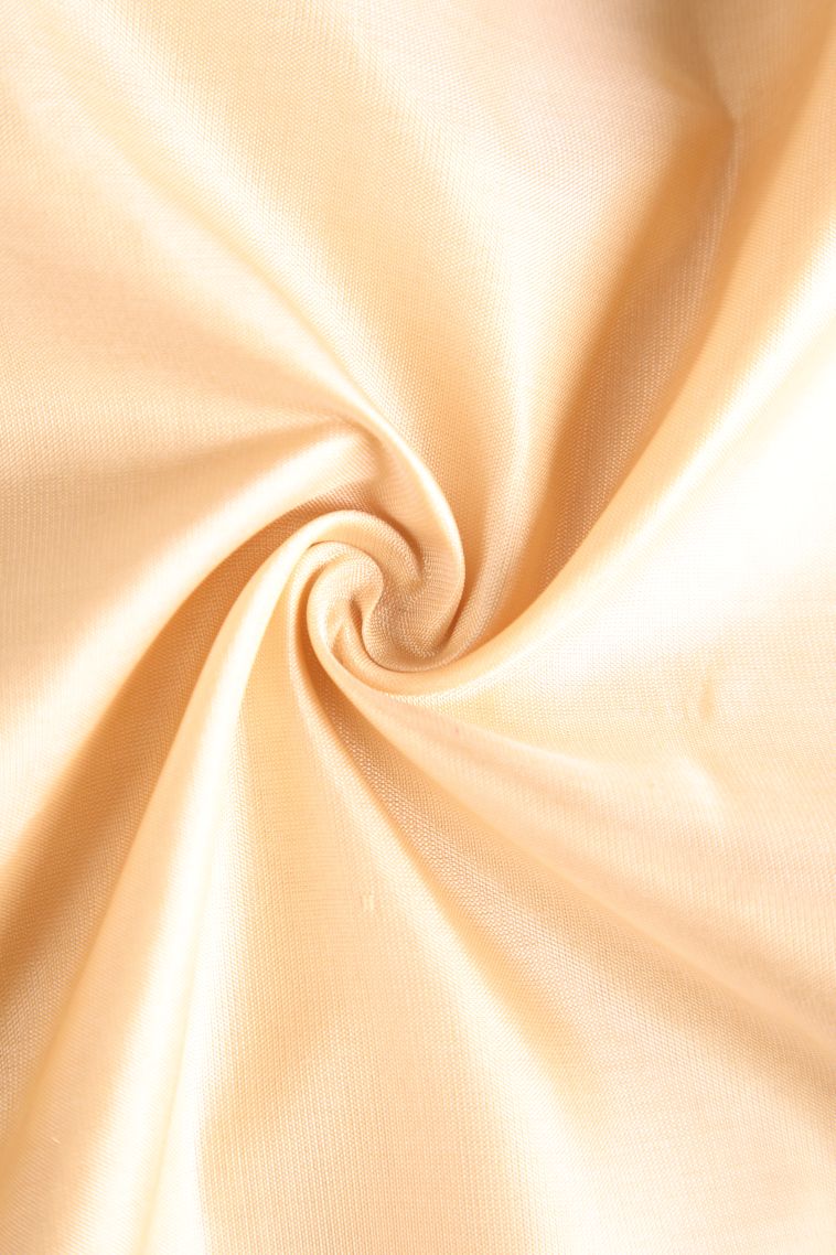 Cream White Soft Silk Saree with Gold Zari Floral Puttas view 4