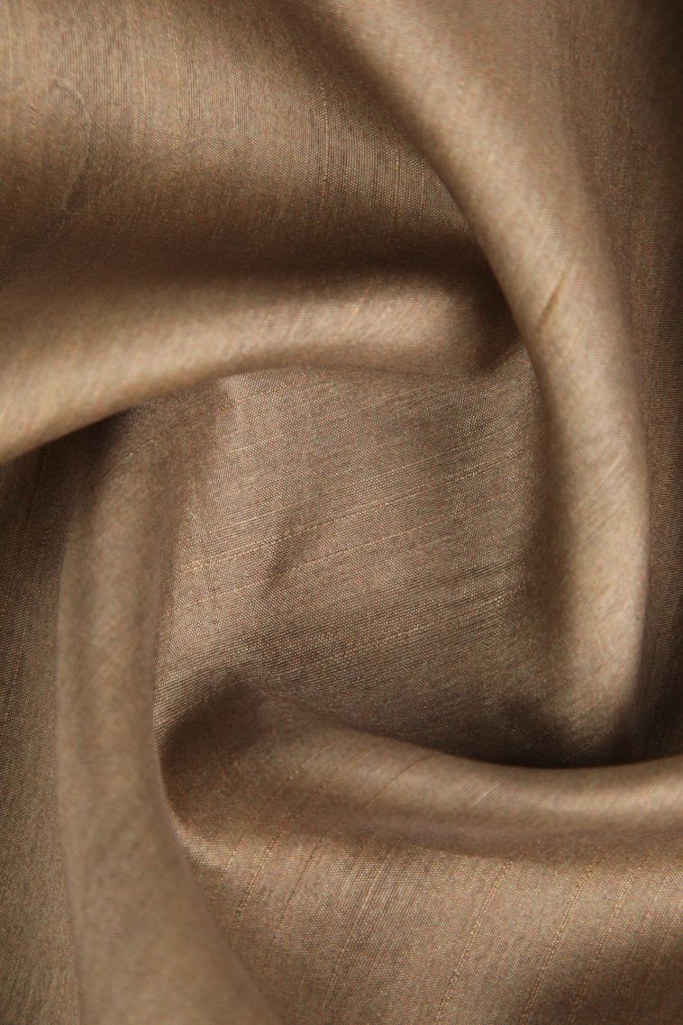 Oscar Gold Tussar Saree with Without Zari Zari Floral Patterns view 4