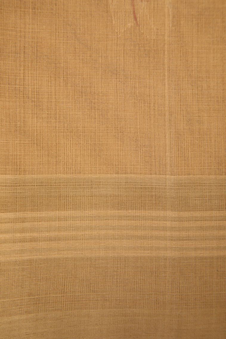 Vanilla Custard Yellow Kanchi Cotton Sarees with Without Zari Zari Floral Patterns view 3