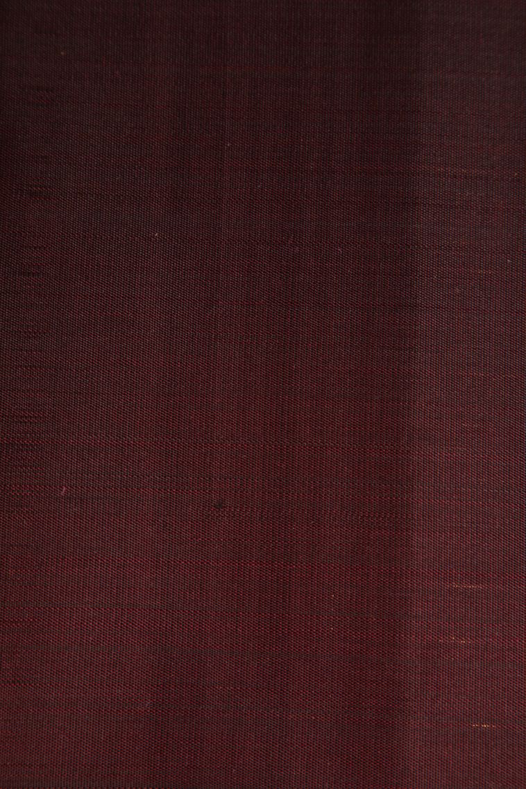 Crimson Red Kanchipuram Silk Sarees with Gold Zari Peacock Motifs view 3